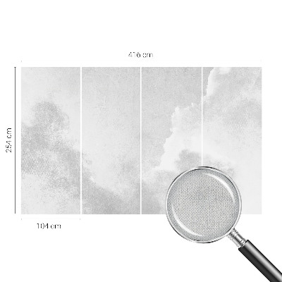 Foto behang voor de keuken Subtiele wolken