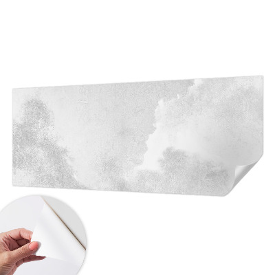 Foto behang voor de keuken met een subtiel wolkenpatroon