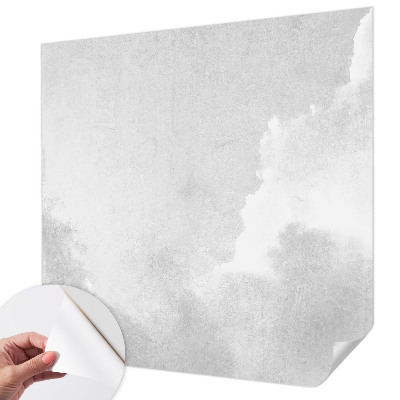 Foto behang voor de keuken met een subtiel wolkenpatroon