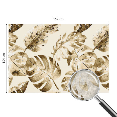 Zelfklevend fotobehang met een dessin van exotische flora