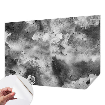 Zelfklevend fotobehang op maat met een ontwerp van grijze wolken