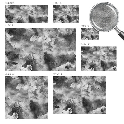 Zelfklevend fotobehang op maat met een ontwerp van grijze wolken