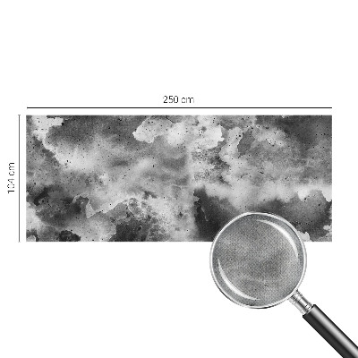 Zelfklevend fotobehang op maat met een ontwerp van grijze wolken