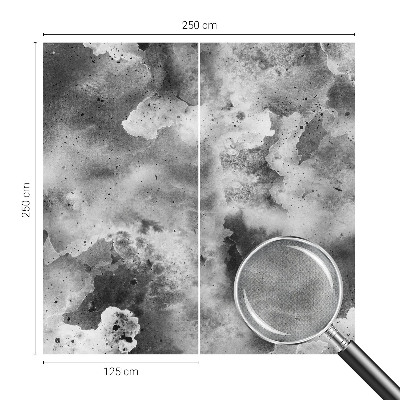 Zelfklevend fotobehang op maat met een ontwerp van grijze wolken