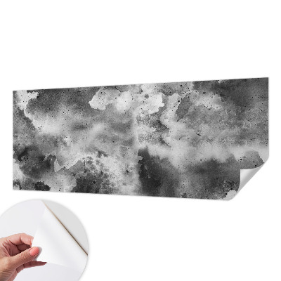 Zelfklevend fotobehang op maat met een ontwerp van grijze wolken
