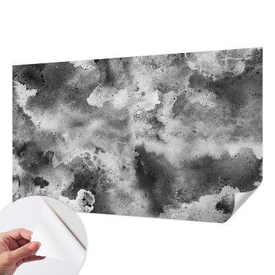 Zelfklevend fotobehang op maat met een ontwerp van grijze wolken
