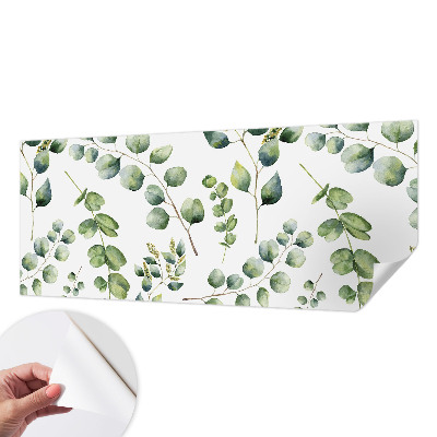 Fotobehang kinderkamer met groene bladeren als motief