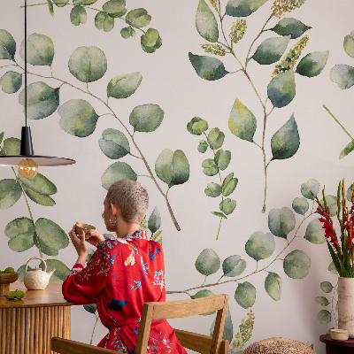 Fotobehang kinderkamer Groene bladeren