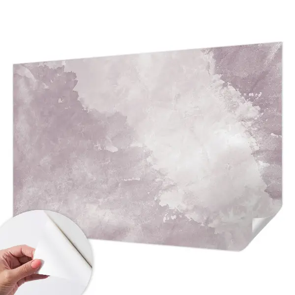 3D fotobehang met paarse abstractie