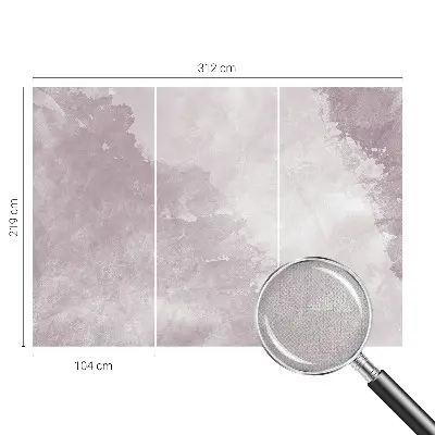 3D fotobehang met paarse abstractie