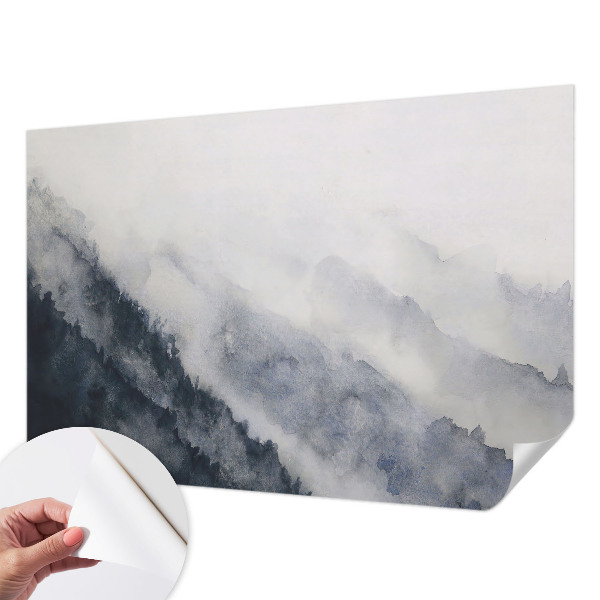 Foto behang voor de kinderkamer met het ontwerp 'Bergmist'