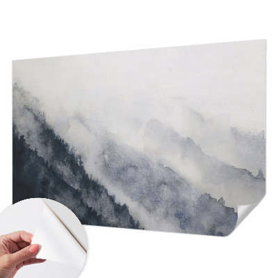 Foto behang voor de kinderkamer met het ontwerp 'Bergmist'