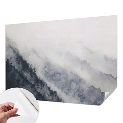 Foto behang voor de kinderkamer met het ontwerp 'Bergmist'