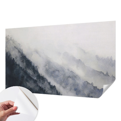 Foto behang voor de kinderkamer met het ontwerp 'Bergmist'