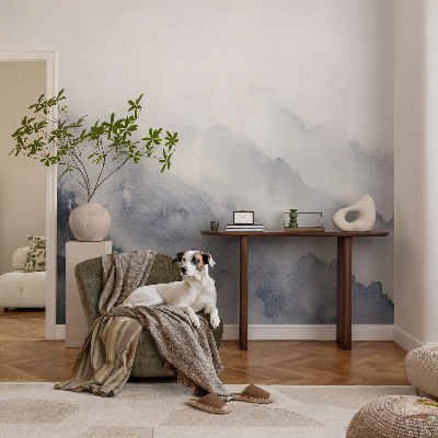 Foto behang voor de kinderkamer met het ontwerp 'Bergmist'