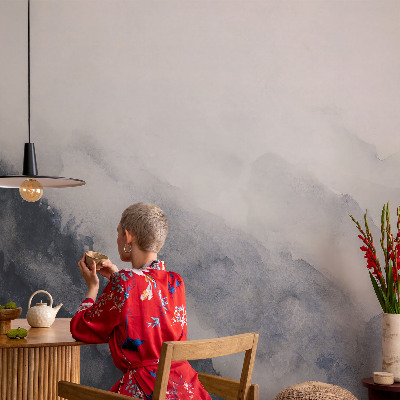 Foto behang voor de kinderkamer met het ontwerp 'Bergmist'