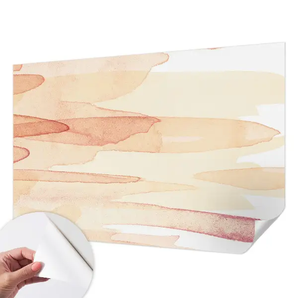 Fotobehang voor kinderkamer met pastelstreken