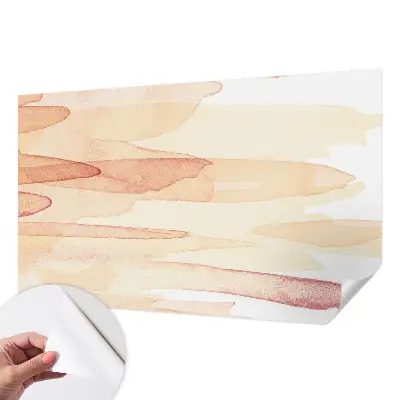 Fotobehang voor kinderkamer met pastelstreken