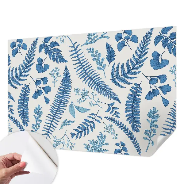 Fotobehang voor de kinderkamer met botanische patronen