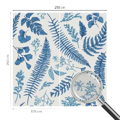 Fotobehang voor de kinderkamer met botanische patronen