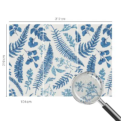 Fotobehang voor de kinderkamer met botanische patronen