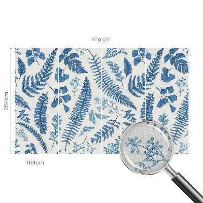 Fotobehang voor de kinderkamer met botanische patronen