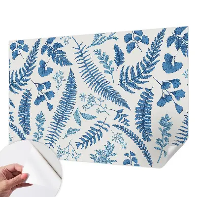 Fotobehang voor de kinderkamer met botanische patronen