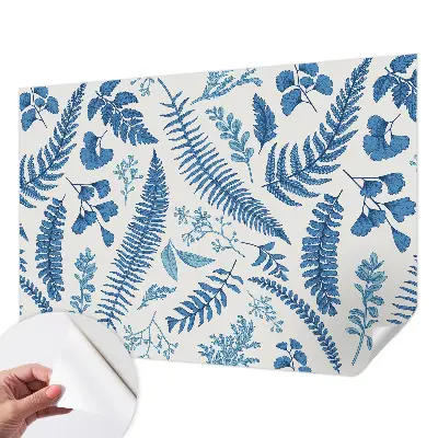 Fotobehang voor de kinderkamer met botanische patronen