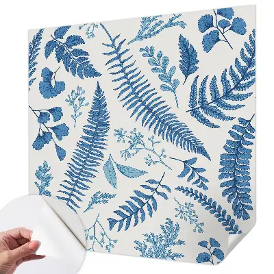 Fotobehang voor de kinderkamer met botanische patronen