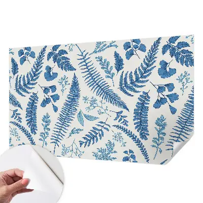 Fotobehang voor de kinderkamer met botanische patronen