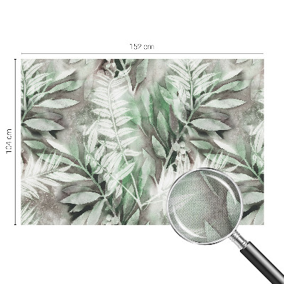 Fotobehang zelfklevend Aquarelbladeren