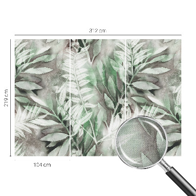 Fotobehang zelfklevend Aquarelbladeren