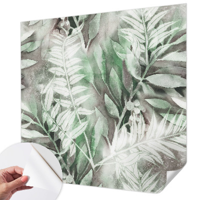 Fotobehang zelfklevend Aquarelbladeren