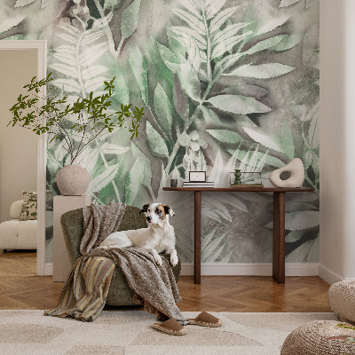 Fotobehang zelfklevend Aquarelbladeren