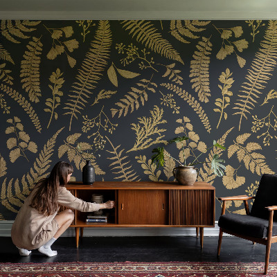 Zelfklevend fotobehang met een botanisch bladmotief