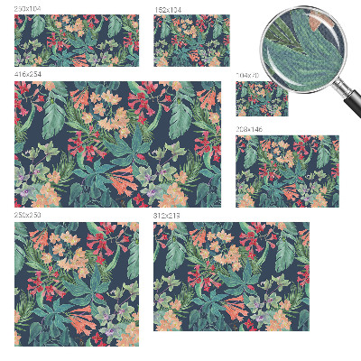 Foto behang voor de keuken Tropische bloemen