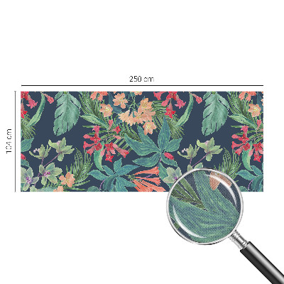 Foto behang voor de keuken Tropische bloemen