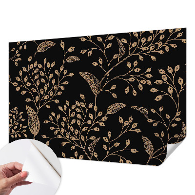 Zelfklevend fotobehang op maat met een botanisch elegant motief