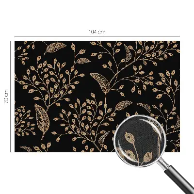 Zelfklevend fotobehang op maat met een botanisch elegant motief