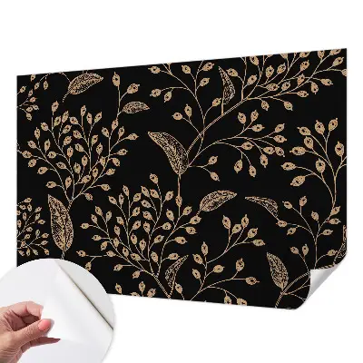 Zelfklevend fotobehang op maat met een botanisch elegant motief