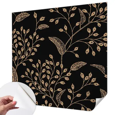 Zelfklevend fotobehang op maat met een botanisch elegant motief
