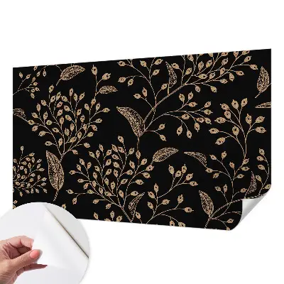 Zelfklevend fotobehang op maat met een botanisch elegant motief
