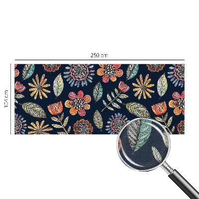 Zelfklevende behangsticker Bloemenmozaïek