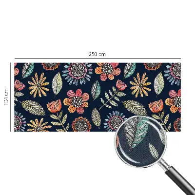 Zelfklevende behangsticker met bloemenmozaïek