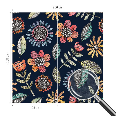 Zelfklevende behangsticker Bloemenmozaïek