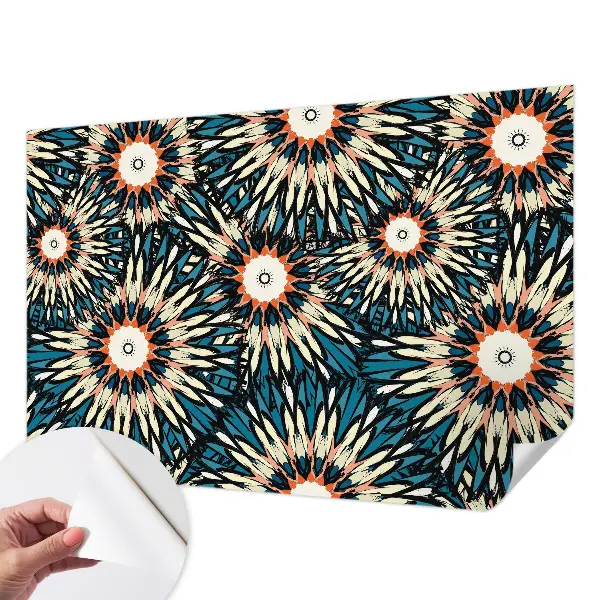 Foto behang voor de kinderkamer met een bloemmotief dat energie uitstraalt