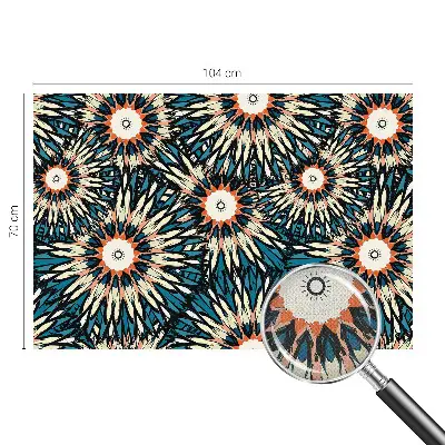 Foto behang voor de kinderkamer met een bloemmotief dat energie uitstraalt