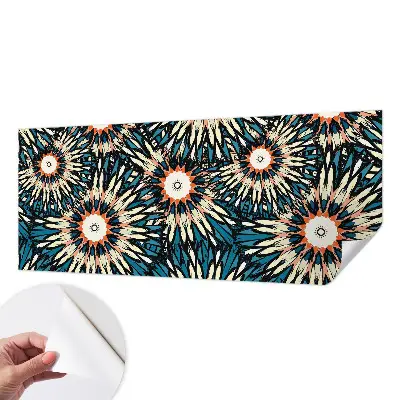 Foto behang voor de kinderkamer met een bloemmotief dat energie uitstraalt