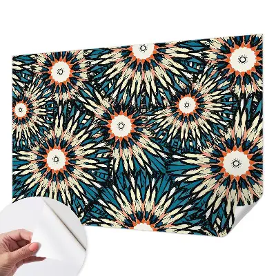 Foto behang voor de kinderkamer met een bloemmotief dat energie uitstraalt