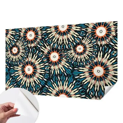 Foto behang voor de kinderkamer met een bloemmotief dat energie uitstraalt